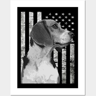 American Flag Beagle Whispers, Tee Triumph Extravaganza Posters and Art